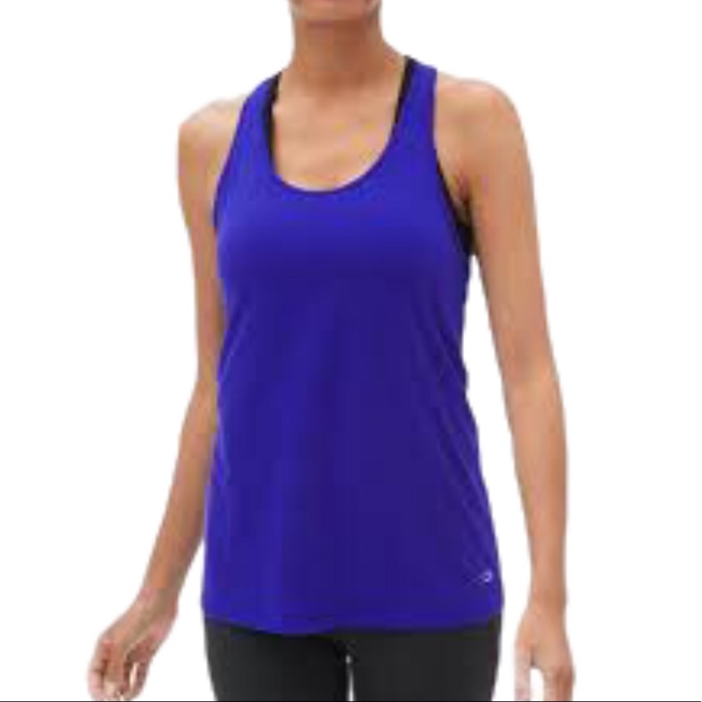 GAP FIT Racerback Scoop Tank/Top Purple Size XL